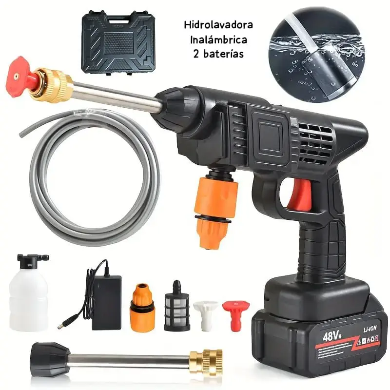 💦Hidrolavadora recargable 2 baterías de 48v💦