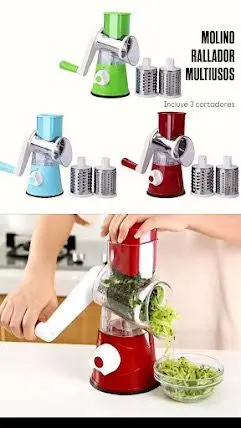 Molino o Rallador Multiusos 3 en 1